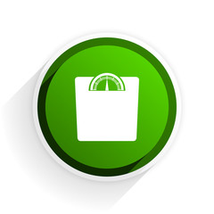Aufkleber - weight flat icon with shadow on white background, green modern design web element