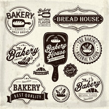 Bakery Label Design Set