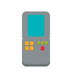 © djvstock - control pixel video game play icon. Isolated and flat illustration. Vector graphic