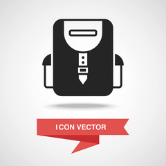 Wall Mural - backpack icon