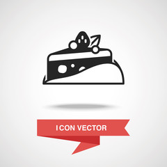 Poster - dessert cake icon