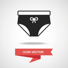 Canvas Print - underwear icon