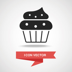 Wall Mural - cupcake icon