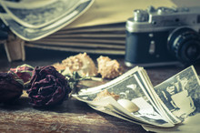 Vintage Still Life With Old Photos