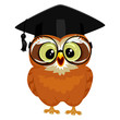 © alvincadiz - Vector Illustration of an Owl wearing Graduation Cap