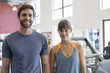 © onoky - Portrait of a happy couple in a gym