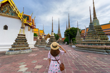 Wat pho is one of famous attraction place in Bangkok, Thailand.