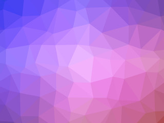 Wall Mural - Rainbow pink blue abstract gradient polygon shaped background