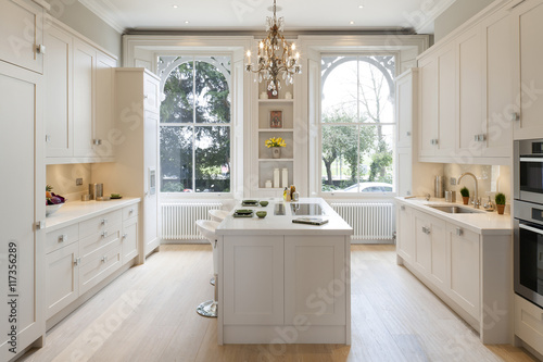 Kitchen With Double Sash Windows And Tall Ceilings Buy This