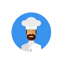 Wall Mural - Chef in Cook Cap Icon