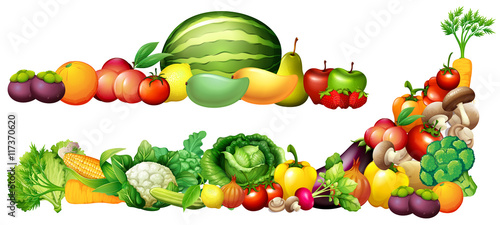 Dekoracja na wymiar  kupie-swiezych-warzyw-i-owocow