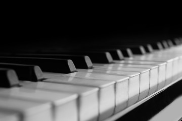 Wall Mural - Piano keys closeup