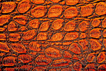Abstract Red Alligator Patterned Background