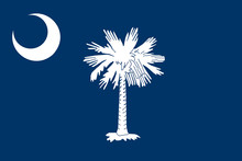 Flag Of South Carolina, Authentic Version In Color And Scale