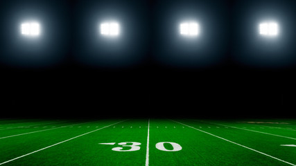 Wall Mural - America football field background