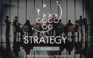 Wall Mural - Strategy Planning Process Tactics Motivation Concept