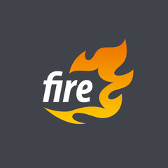 Poster - fire vector logo