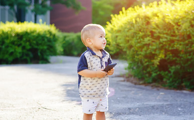 Wall Mural - Little boy outdoors