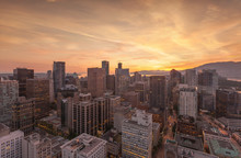 Skyline Aerial Panorama Vancouver