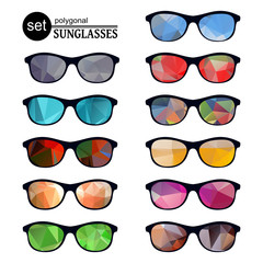 Wall Mural - bright sunglasses set