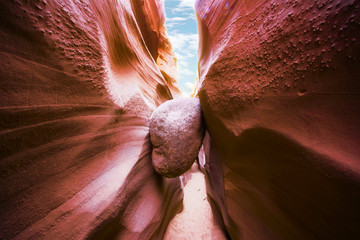 Wall Mural - Scenic and Magic Antelope Canyon near Page, Arizona, United States of America