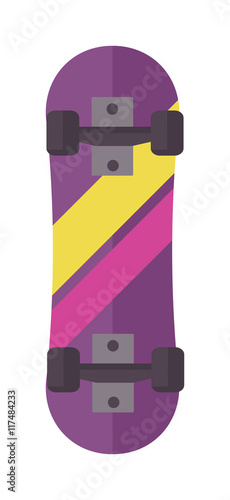 Skateboard icon extreme sport sign. Vector different board skateboard icons u...