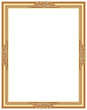 Vintage frame retro decoration corner template design.Gold photo frame with corner line floral for picture, Vector design decoration frame pattern style.frame floral border template illustration
