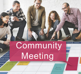 Canvas Print - Community Meeting Gathering Planning Cooperation Conference Conc