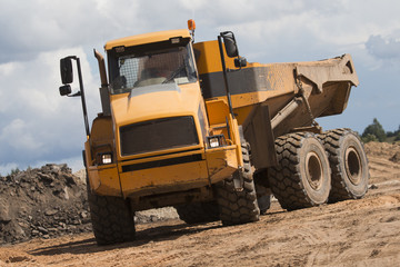 Large dump truck