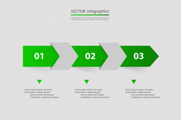 Vector lines arrows infographic.