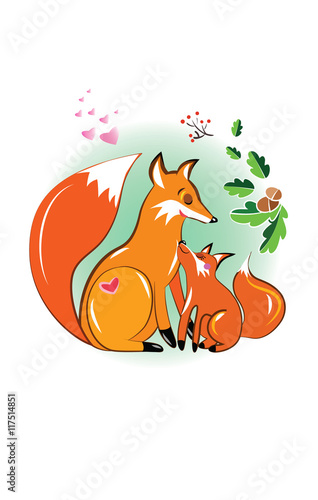 Ruda puszysta mama lisek od...