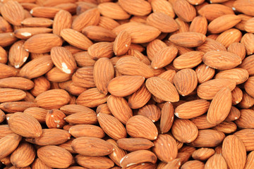 Canvas Print - whole almonds background