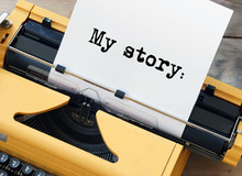 My Story - Yellow Typewriter