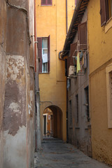 Wall Mural - narrow old town street 