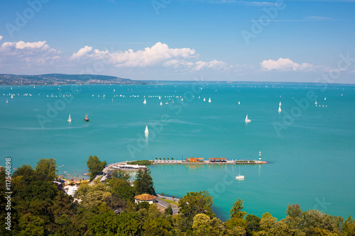 Lake Balaton in Hungary Obraz na płótnie