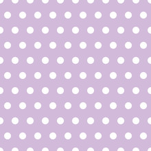 White Polka Dots On A Lavender Background