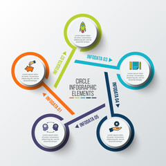 Poster - Vector infographic design template.