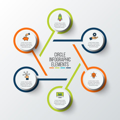 Poster - Vector infographic design template.