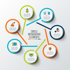 Poster - Vector infographic design template.