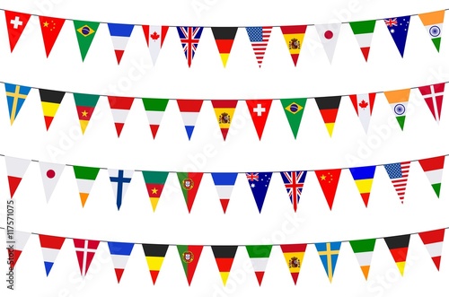 Fotomural Banners. Garlands. Europe. International