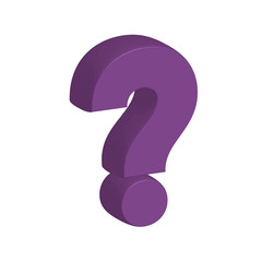 Poster - question mark ask symbol problem icon. Isolated and flat illustration. Vector graphic