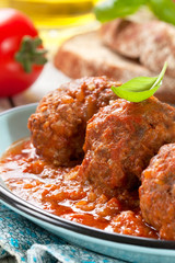 Sticker - meatballs in tomato sauce