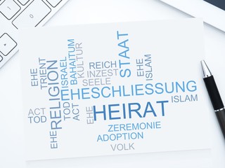 Sticker - Heirat