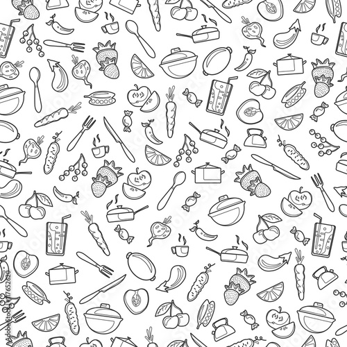 seamless-pattern-with-outline-icons-on-a-theme-kitchen-accessories-and-food-a-dark-outline-on-a-light-background