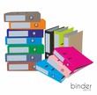 Colorful binders
