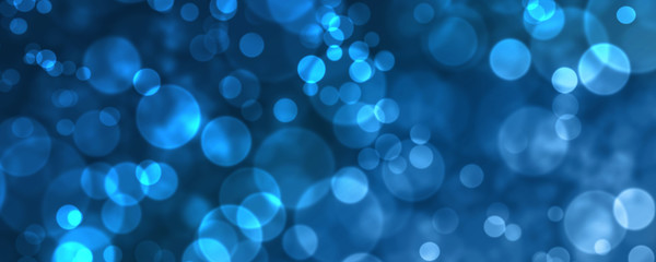 Bokeh blau