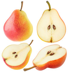 Poster - Isolated yellow pink pears