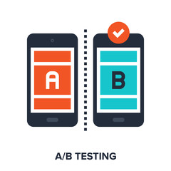 ab testing flat concept