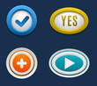 © Vectorvstocker - Web buttons vector set.