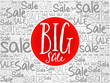 © dizain - BIG SALE words cloud, business concept background
